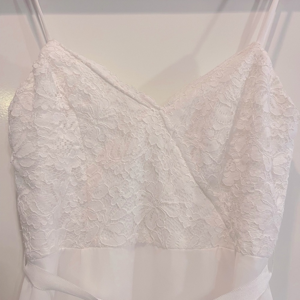 Paper White prom dress very good condition worn once